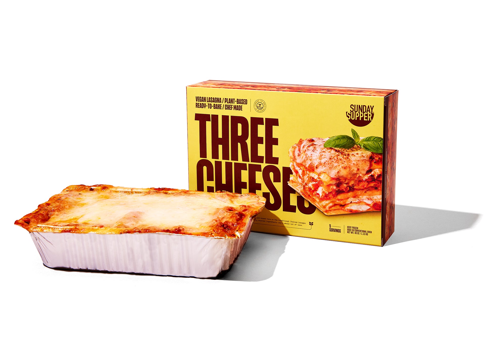 Vegan Three Cheeses Lasagna
